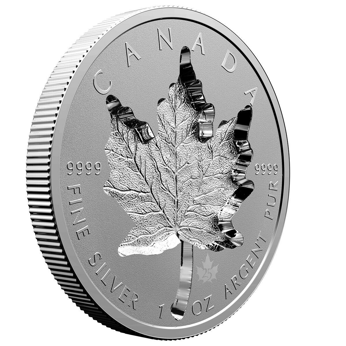 2015 $3 CANADA SILVER MAPLE LEAF INCUSE NGC PF70 REVERSE PROOF 1/4 OZ .9999 