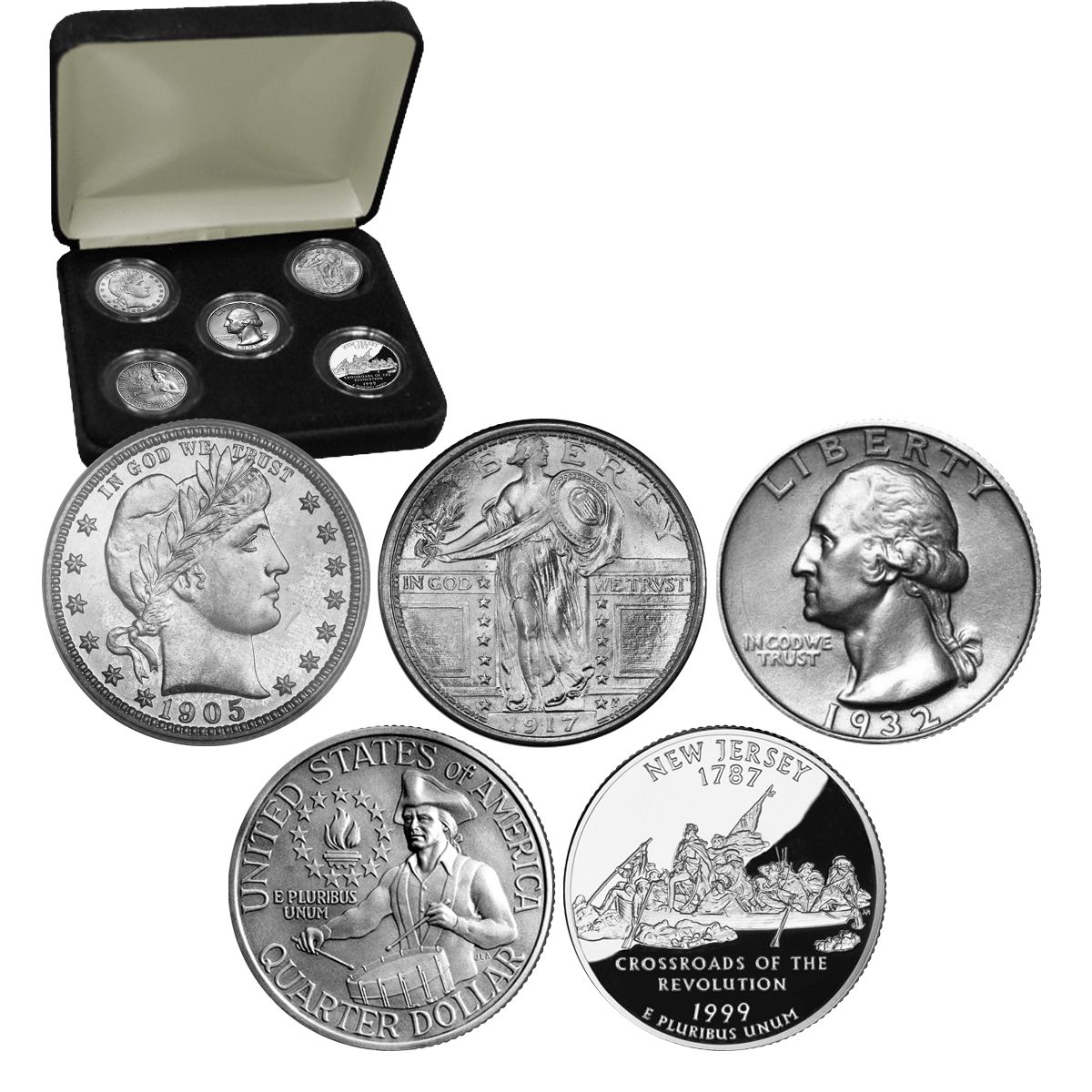 Three Centuries of the U.S. Silver Dollar Coin Set