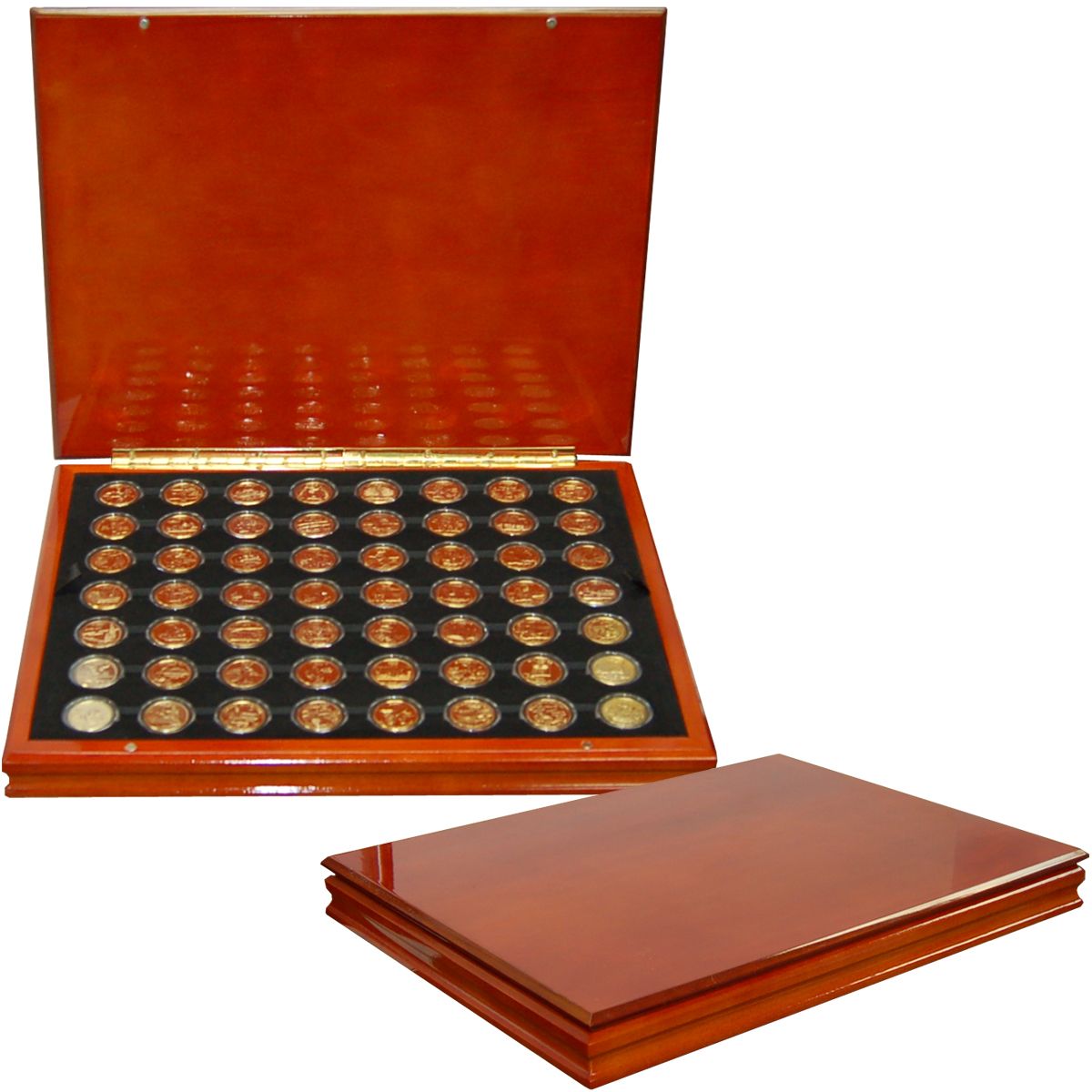 DALLAS COWBOYS Texas Stadium Farewell 11-Coin Set Gold State Quarters w/Gift Box 
