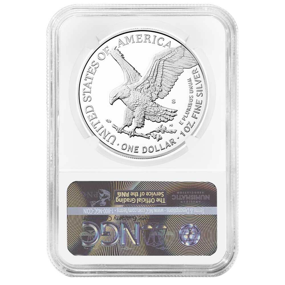 2018-S Proof $1 American Silver Eagle NGC PF70UC FDI ALS Label Red Core 