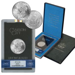 1881-CC GSA Hoard Morgan Silver Dollar $1 Coin NGC MS-64 with Box