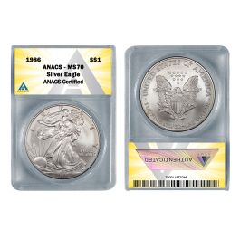 1989 American Silver Eagle 1oz coin MS70