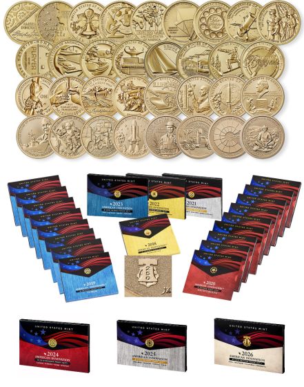 2018-2026 American Innovation $1 Reverse Proof Coin Collection 1