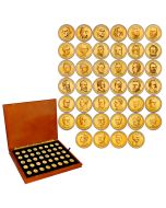 Presidential Dollar BU Collection in Wood Display Box (2007-2020)