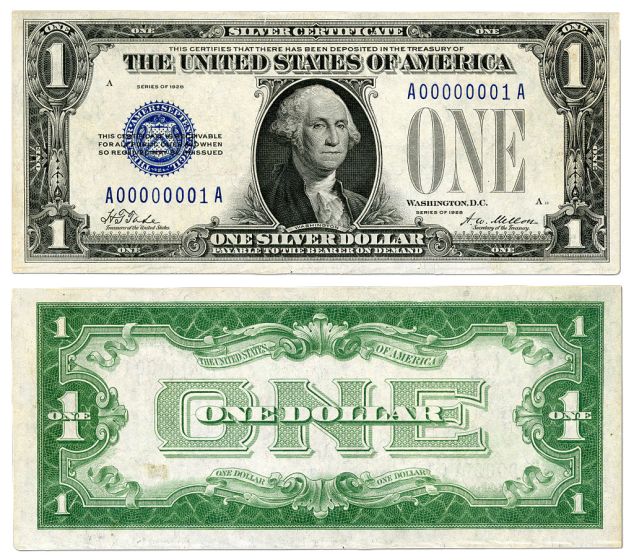 $1 Silver Certificate (random year) 1