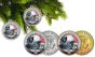 NFL 2 Coin set Christmas Tree Ornaments- Official-Oakland Raiders