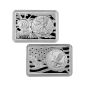 2022 Silver Eagle 1oz Coin in-cased in Statue Of Liberty 2 Oz Bar .999