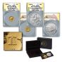 Best of the Mint 1916 Mercury Dime Gold Coin Silver Medal Set MS70 Advanced Release