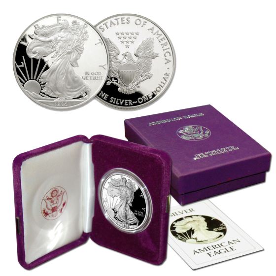 1986 American Silver Proof Eagle 1oz coin 2