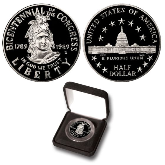1989-S Congress Bicentennial Half Dollar Proof Commemorative Coin 1
