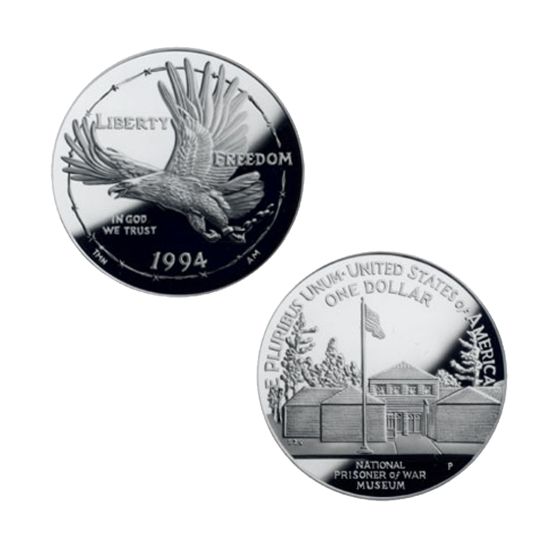1994 Prisoner of War Memorial Silver Dollar Proof 1
