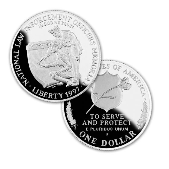 Law Enforcement Officers Memorial Silver Dollar 2
