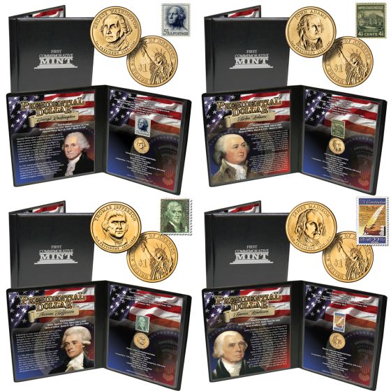 Presidential Dollar Coin and Stamp Sets 1