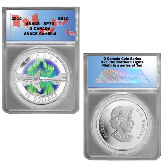 2014 O Canada 1/2 oz Silver $10 1