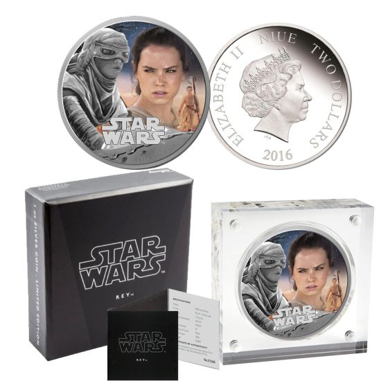 2016 Star Wars Rey Silver Proof $2 Coin - The Force Awakens  2