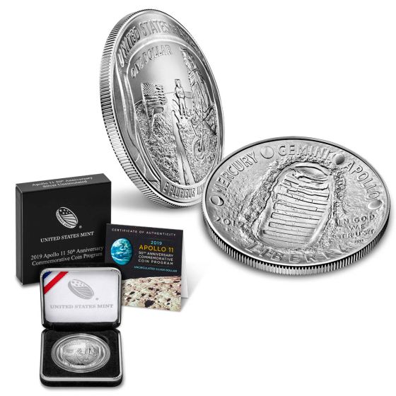 2019 P Apollo 11 50th Anniv Commemorative Silver Dollar NGC PF69 ER SKU57264 