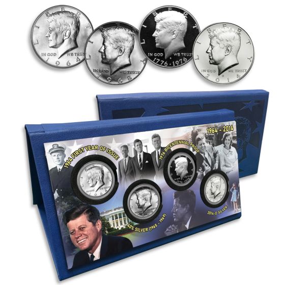 Kennedy Half dollar 50th anniversary tribute set 1