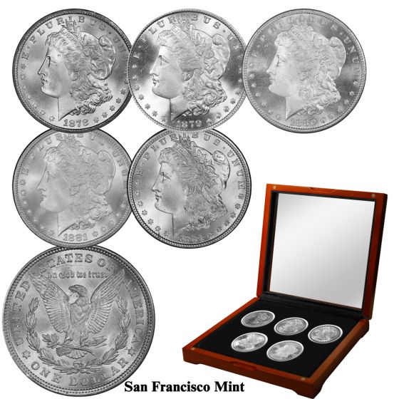  San Francisco Mint Morgan Dollars -The First 5 (1878-1882)  1
