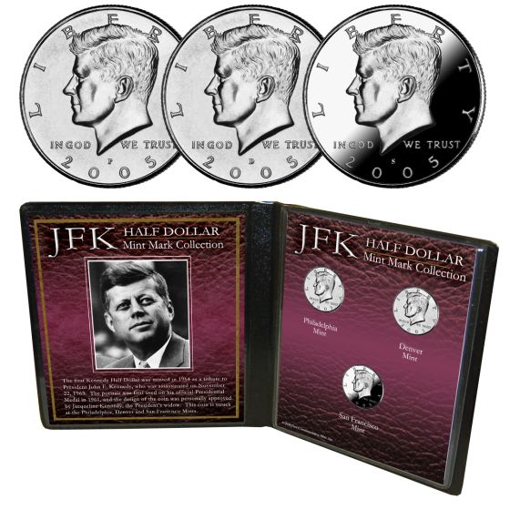 JFK Half Dollar Mint Mark Collection 1