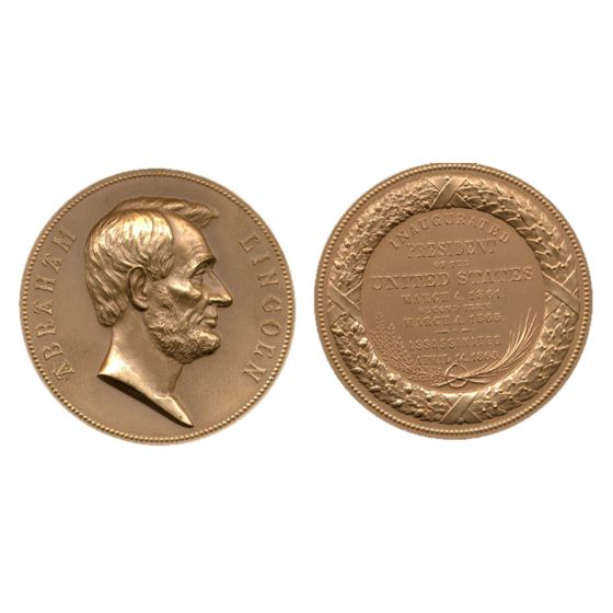 Médaillon En Bronze Lincoln Memorial University - Signé Albert D'Andrea, Non Circulé
