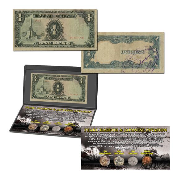 Pearl Harbor and Japanese Invasion Coin & Currency Collection  2