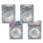 2011 & 2012 S Mint Silver Eagle Set ANACS MS70