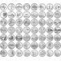 1999 - 2009 Complete Uncirculated State Quarter-Assembled