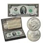 Bicentennial Dollar Coin and Currency Set