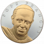 Pope Francis 2 oz Silver Medal with 24k gold embellishment