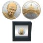 Pope Francis 2 oz Silver Medal with 24k gold embellishment
