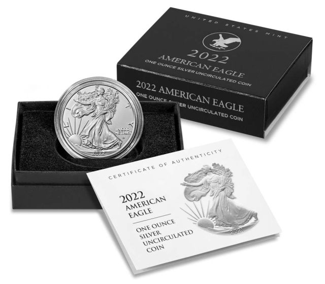 2022-W Burnished Uncirculated American Silver Eagle Coin 1