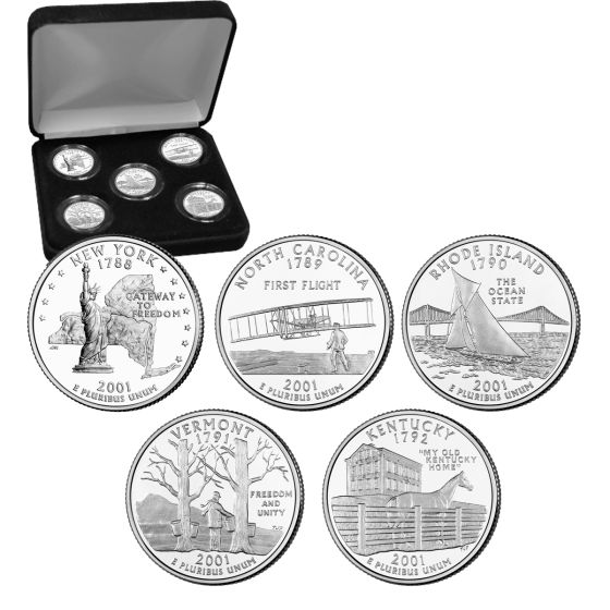 Uncirculated State Quarter Sets-2001 1