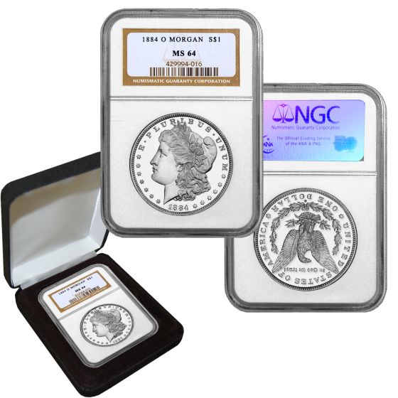 1884-O Morgan Silver Dollar MS64 NGC 1