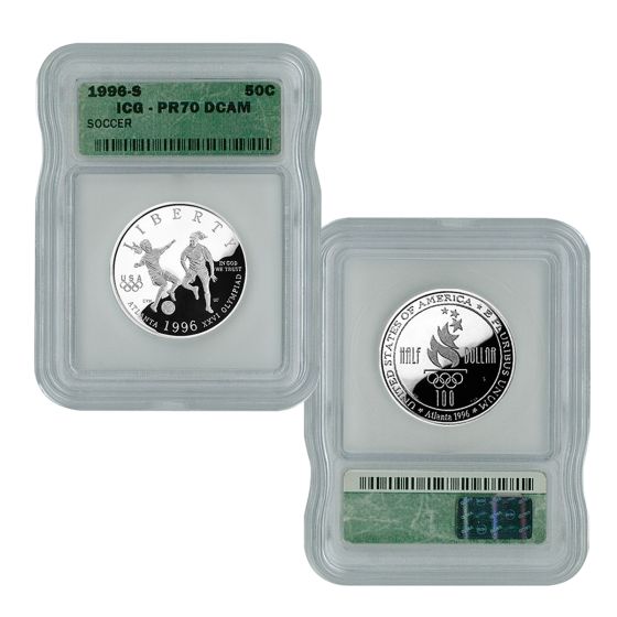 1996 Olympic Soccer Half Dollar PR70 1