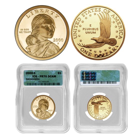 Sacagawea Native American Proof Dollar PR70 1