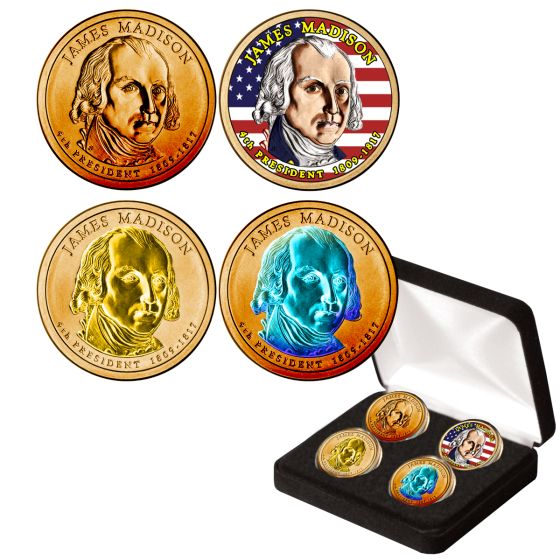 Presidential Dollar Enhanced Type Set-James Madison 1