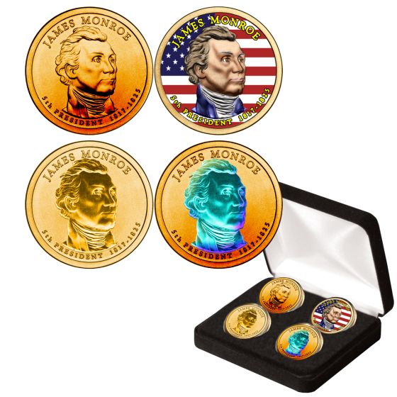 Presidential Dollar Enhanced Type Set-James Monroe 1