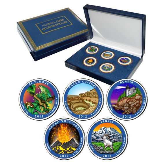 National Park Quarter Sets - Colorized-2012 1