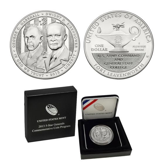 2013 5 Star General Silver Brilliant Uncirculated Dollar  2