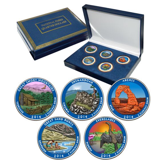 National Park Quarter Sets - Colorized-2014 1