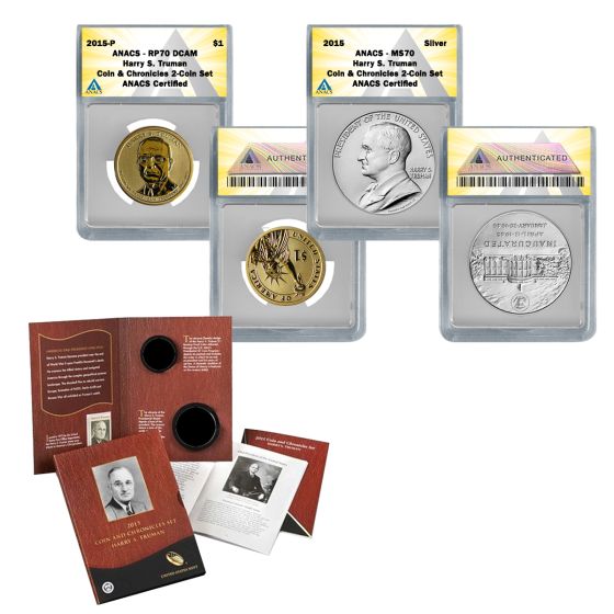  2015 Harry S. Truman Coin and Chronicles Set Perfect 70 2