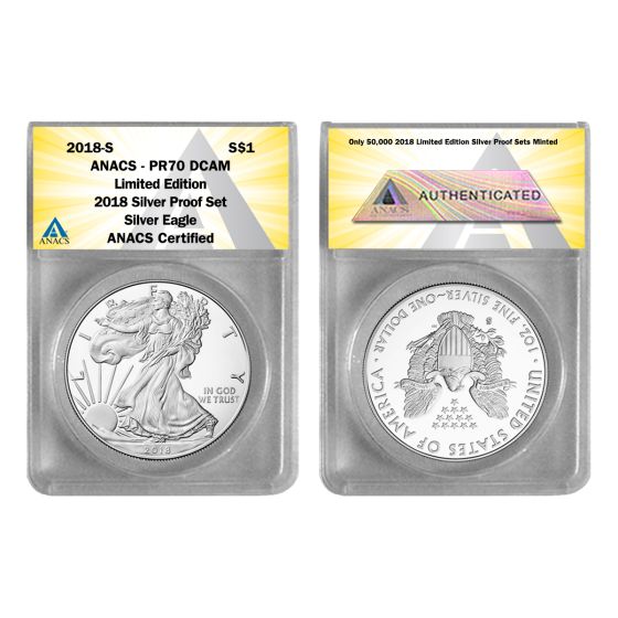 2018-S Silver Eagle PR70  (from Limited Ed. Silver Proof Set) 1