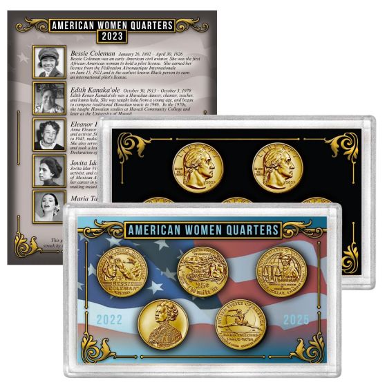 2023 American Women Quarters Gold Layered Set 1