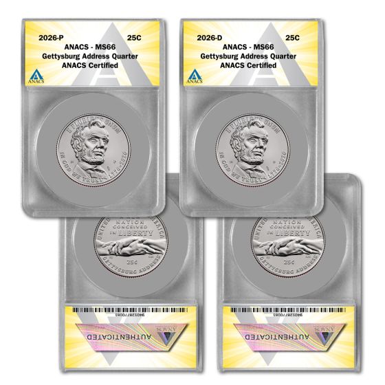 2026 P & D Gettysburg Address Semiquincentennial Quarter -  MS66 1