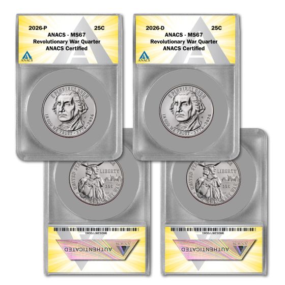 2026 P & D Revolutionary War Semiquincentennial Quarter - MS67 1