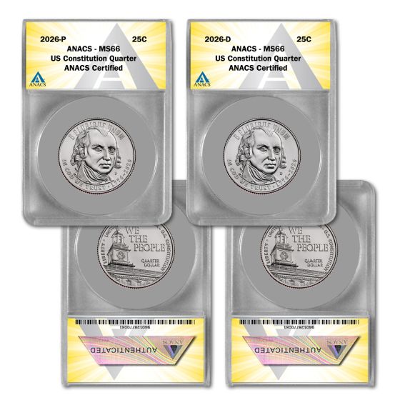 2026 P & D U.S. Constitution Semiquincentennial Quarter - MS66 1