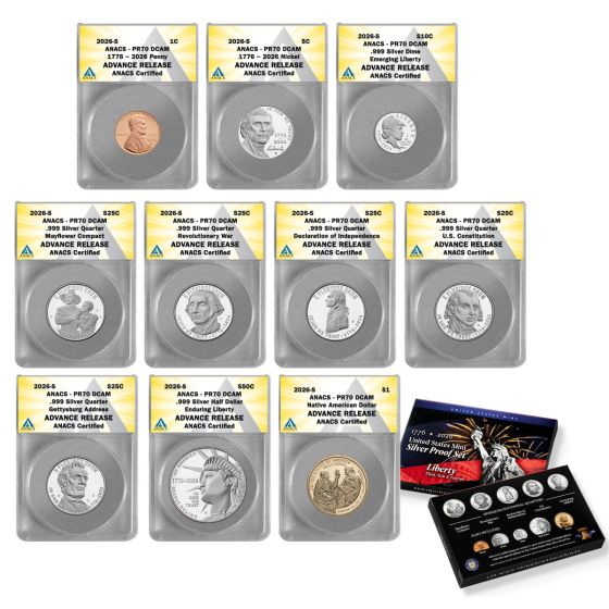 2026 S Silver Proof Set PR70 Advance Release 1
