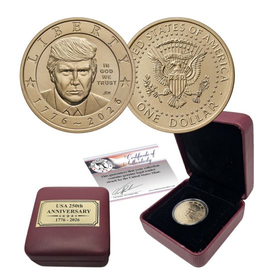 2026 P President Donald J. Trump Liberty $1 Dollar (Box/COA) 1