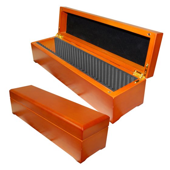 Wood Display Box for 30 Graded Coins 1