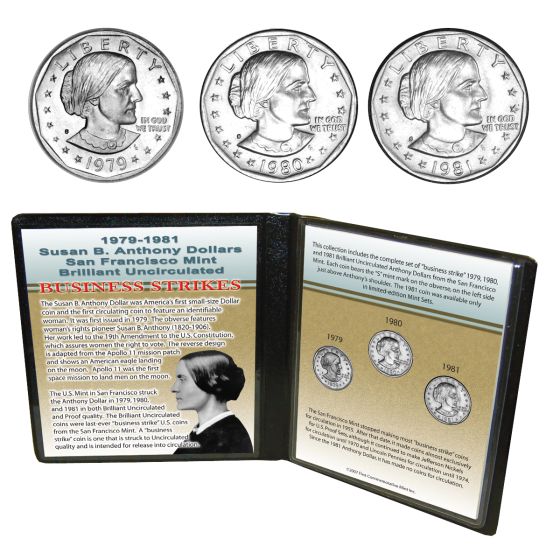 Last Susan B. Anthony 'S' Mint Business Strikes 1
